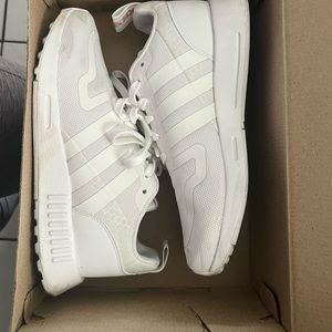 White/Pink adidas shoes